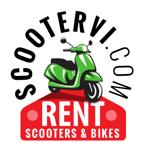 Graphic of scooter - logo of ScooterVI or Biz Scooter